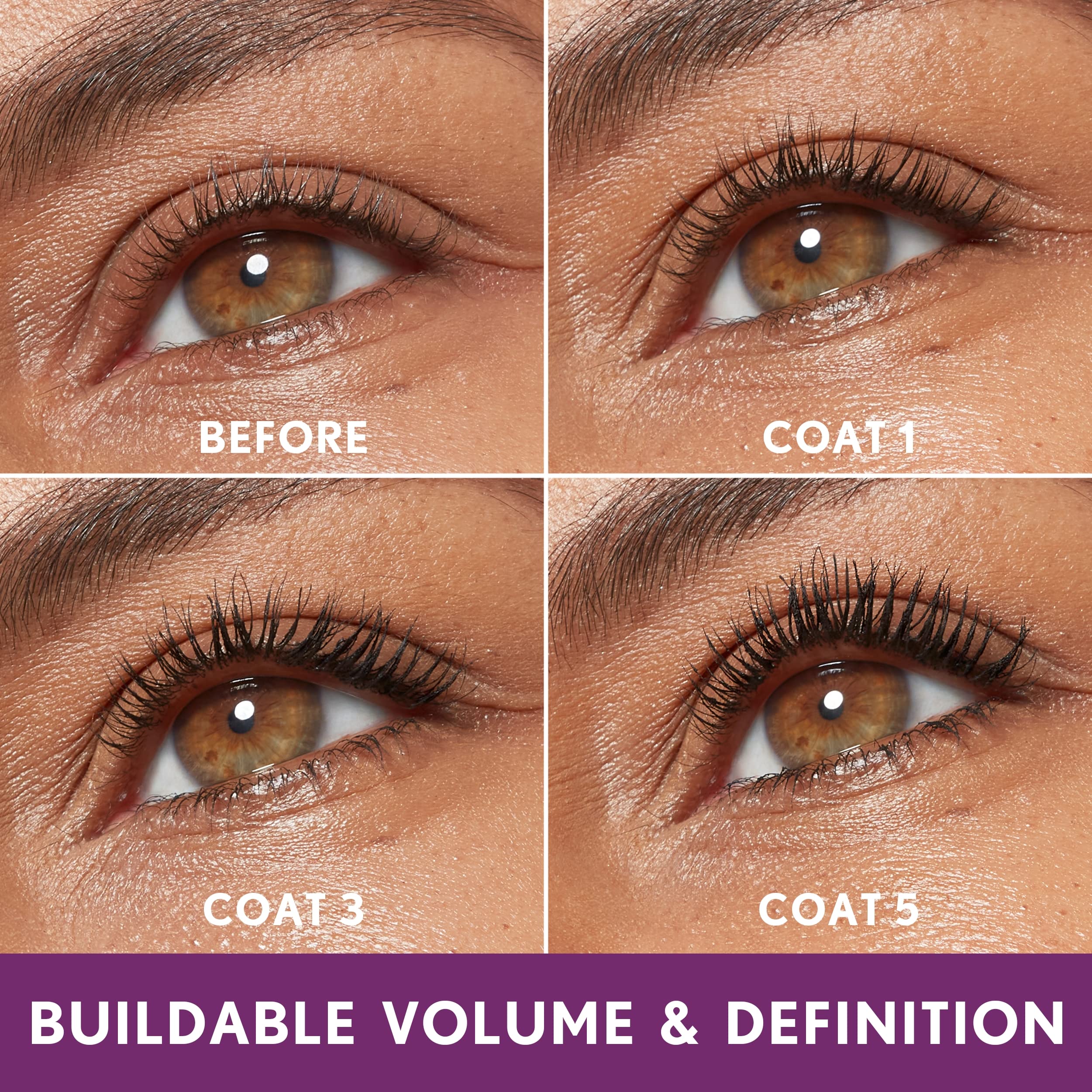 Rímel COVERGIRL Simply Ageless resistente al agua para uso diario.