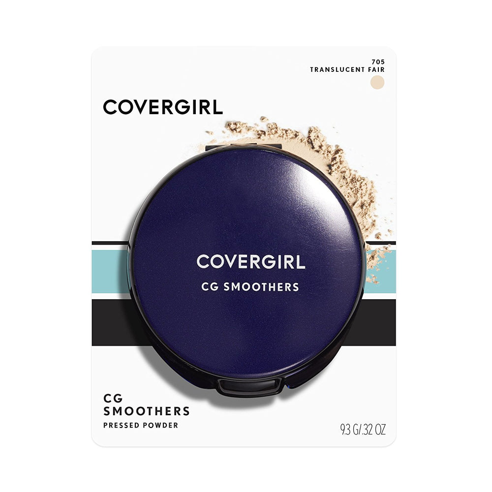COVERGIRL Smoothers Polvo Prensado Traslúcido Claro: empaque compacto para retoques discretos.