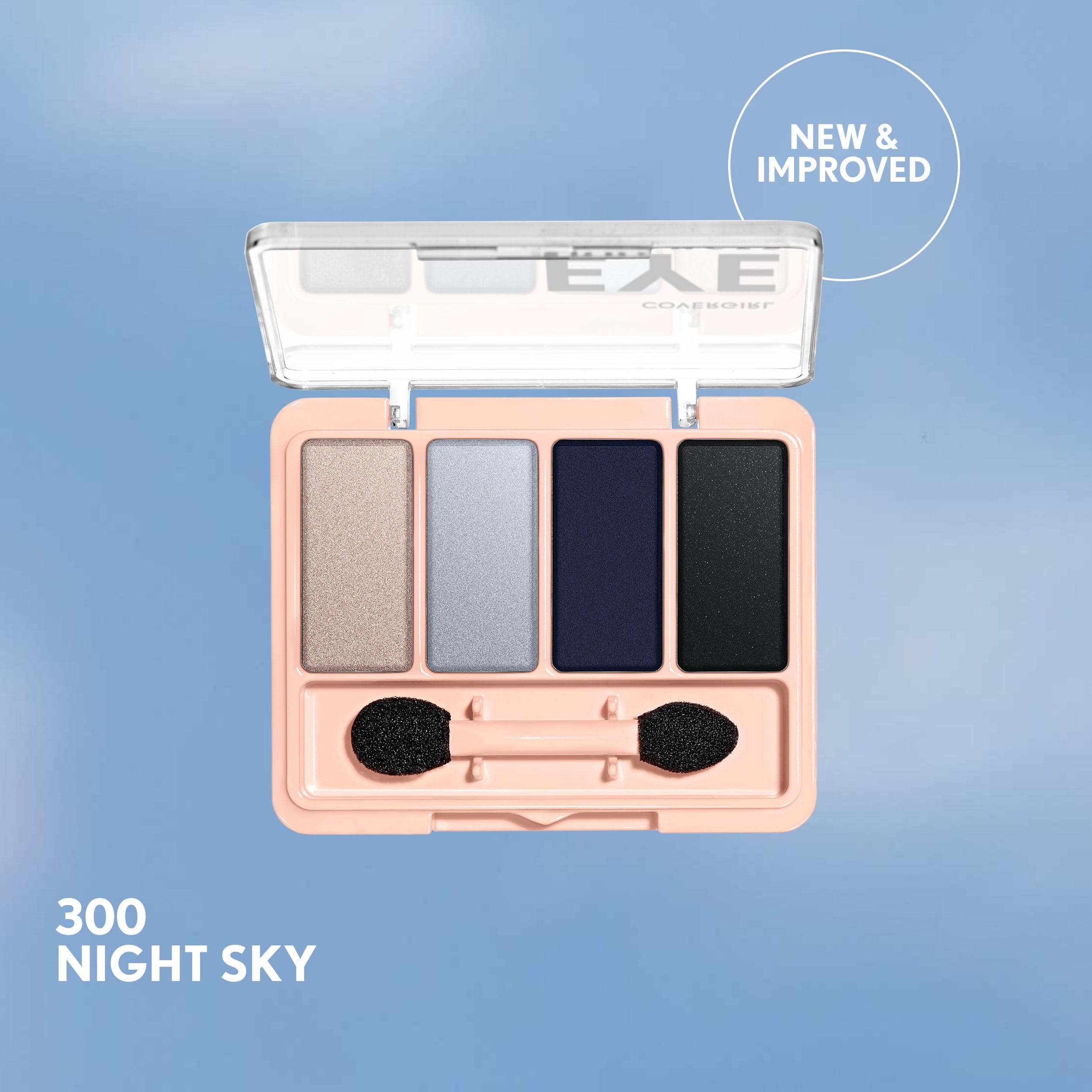 Covergirl sombras mate y brillo para look diario sin esfuerzo.