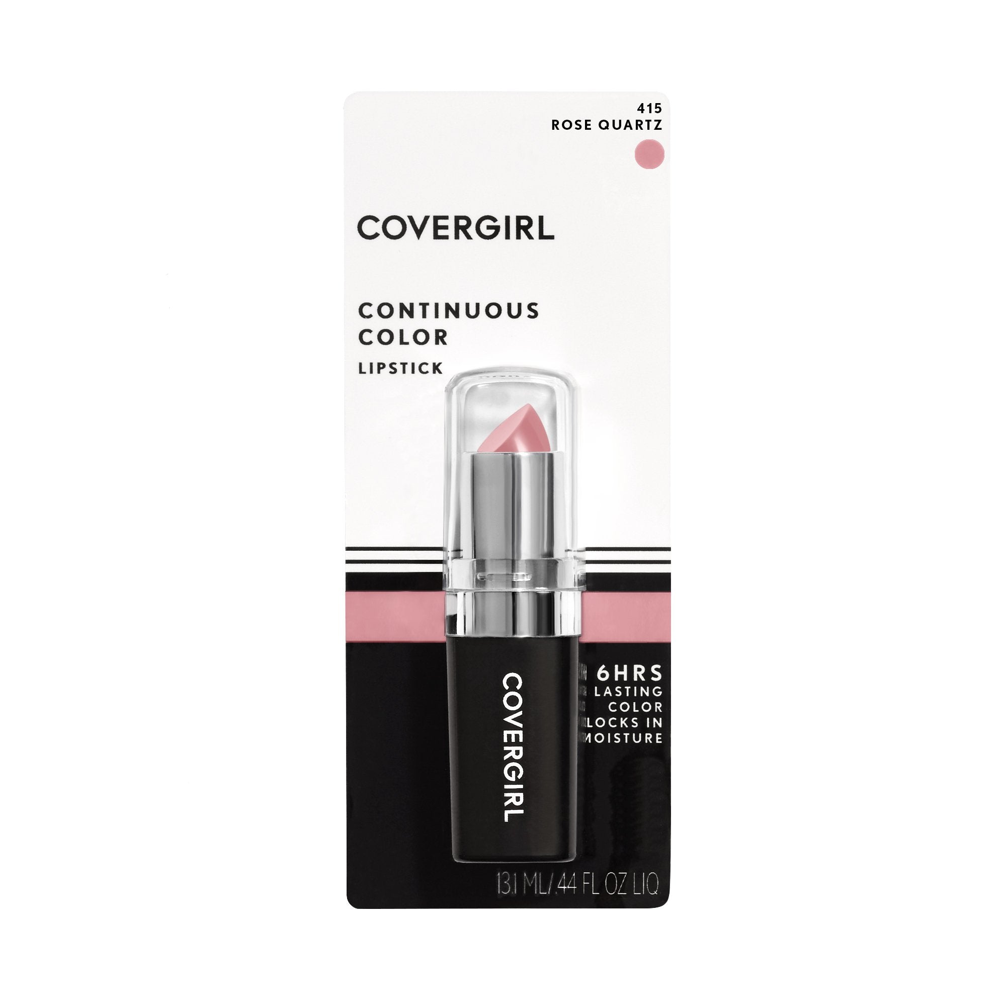 Textura humectante de COVERGIRL con vitaminas A y E para labios suaves.