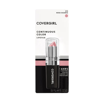 Textura humectante de COVERGIRL con vitaminas A y E para labios suaves.