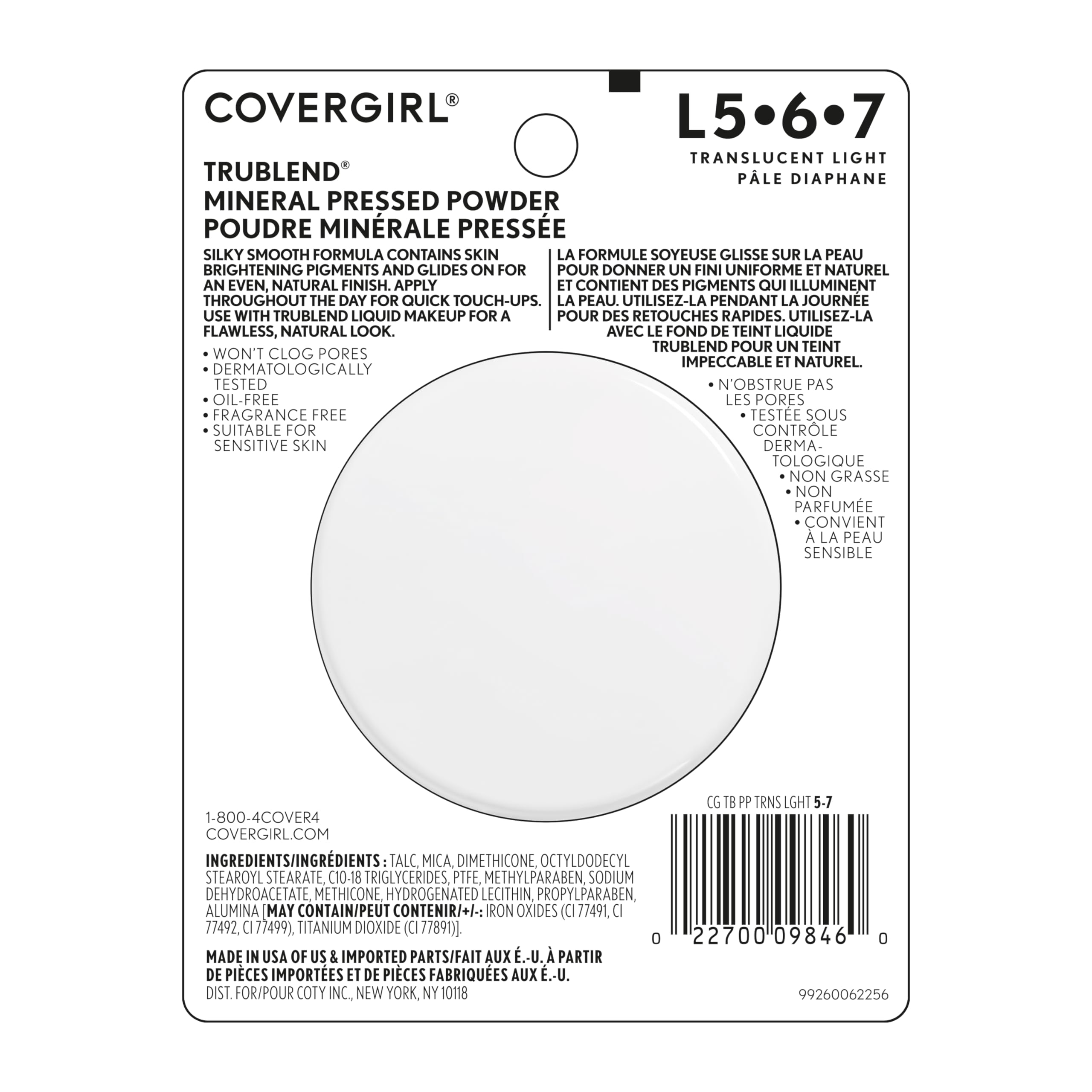 COVERGIRL truBLEND look natural final, ideal para uso diario