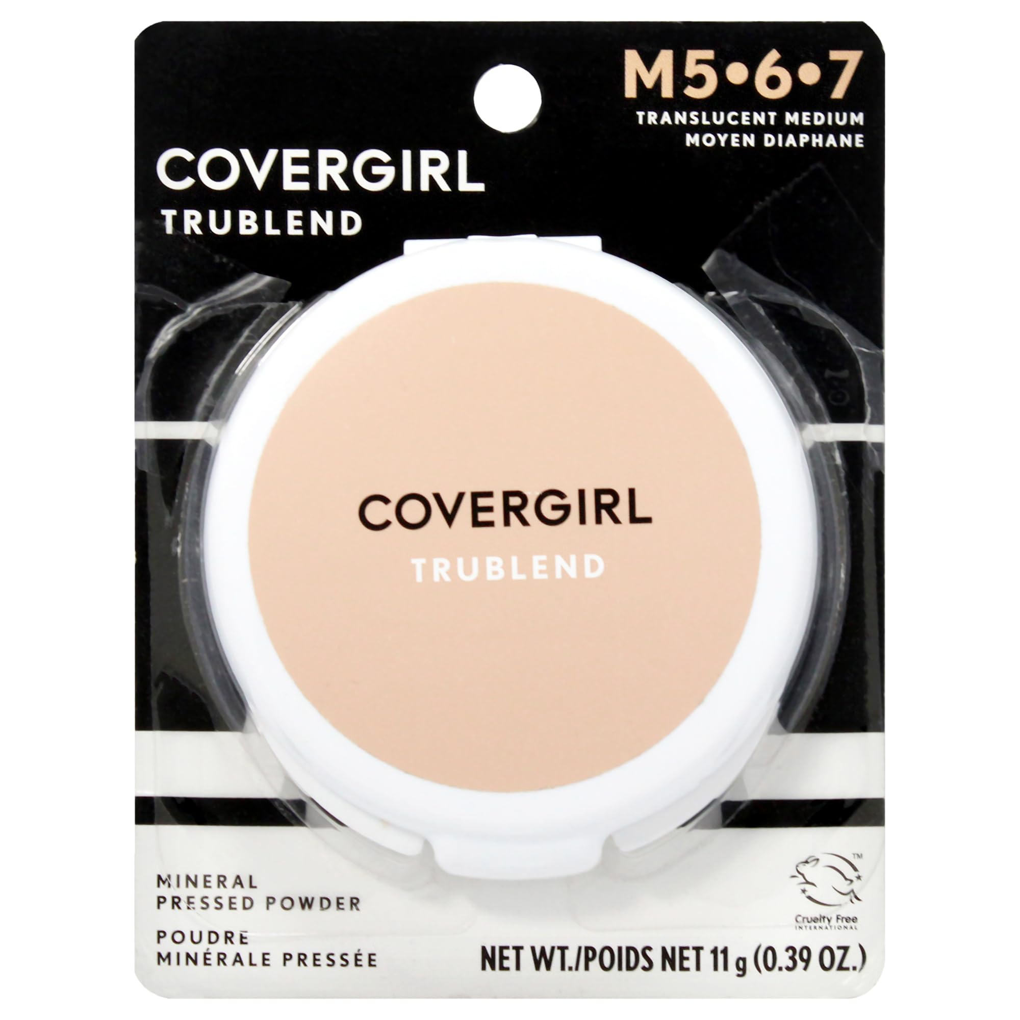 Covergirl truBlend Polvo traslúcido con acabado natural para piel suave.