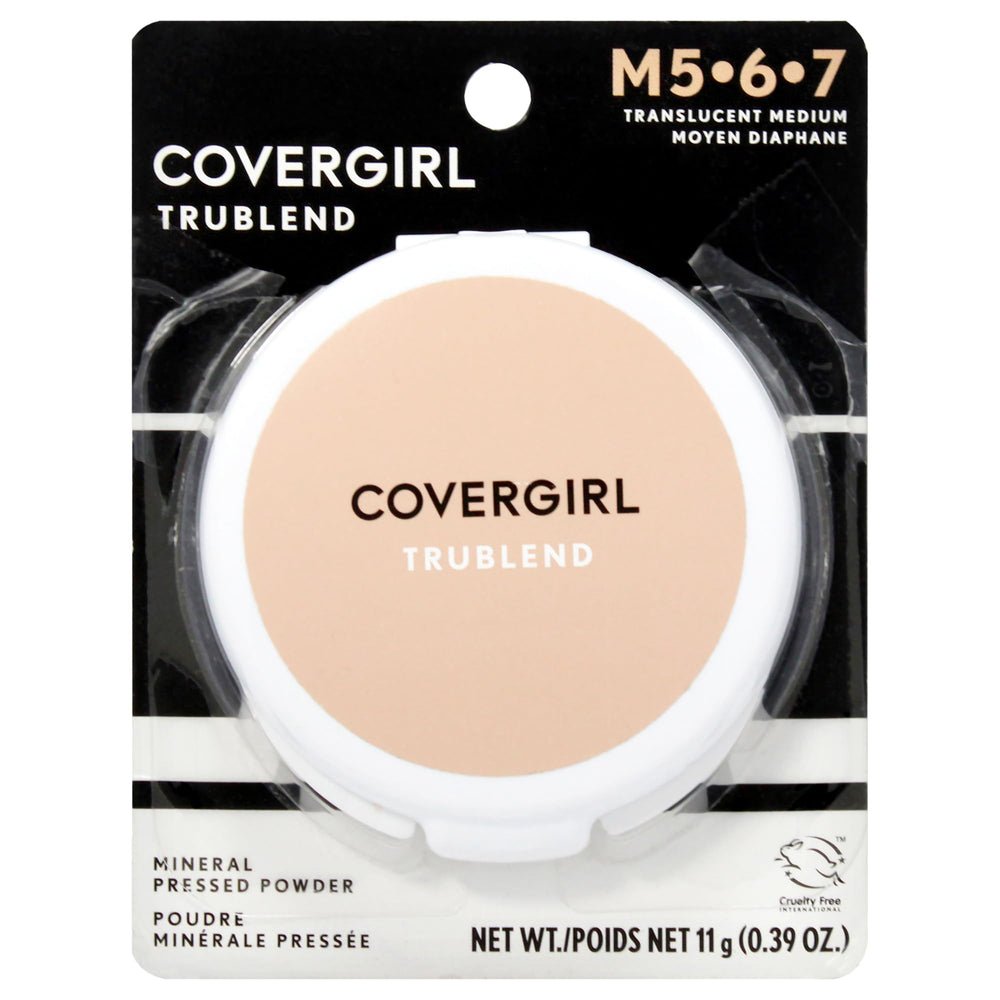 Covergirl truBlend Polvo traslúcido con acabado natural para piel suave.