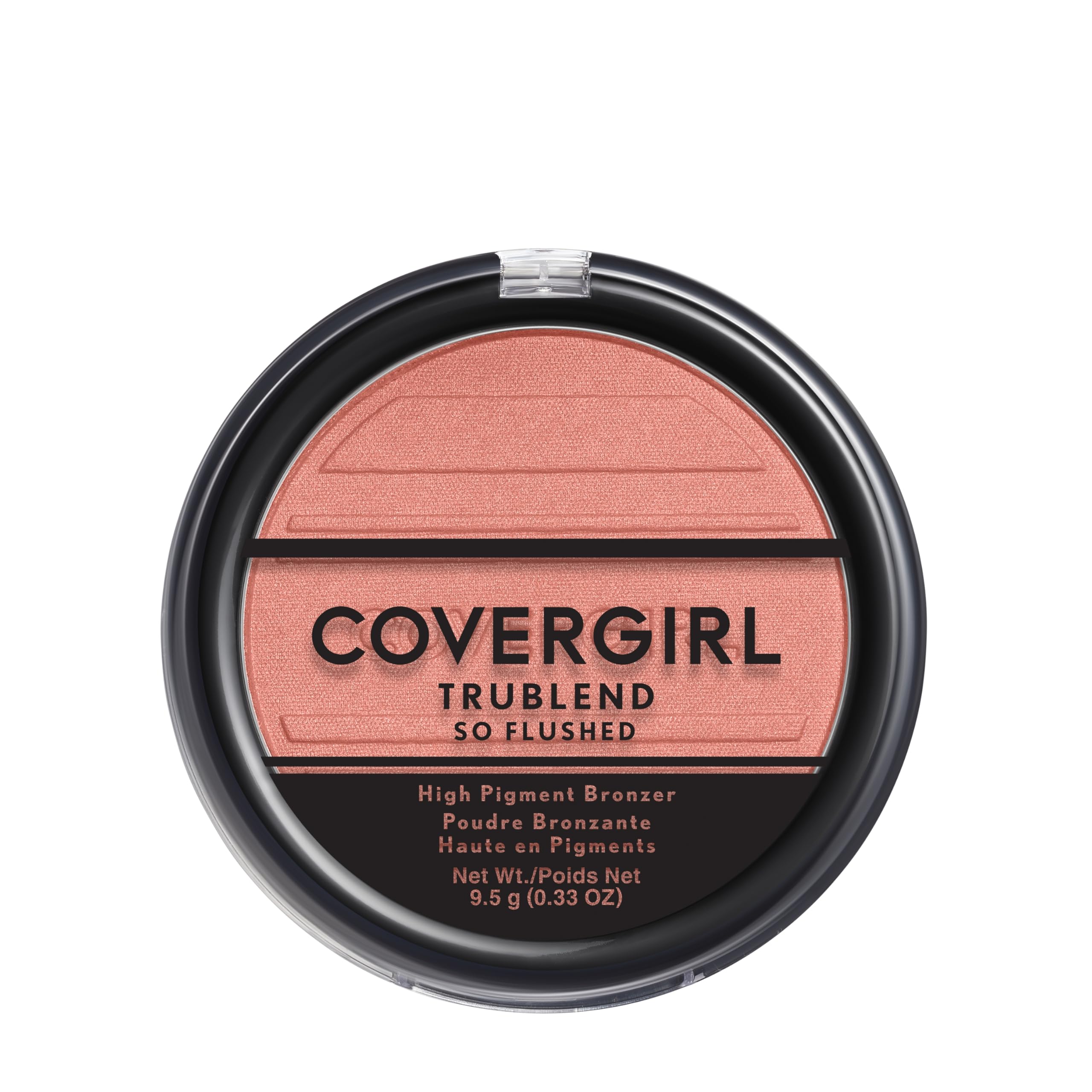 Rubor COVERGIRL Trublend So Flushed Coral Crush, aplicación cremosa para tono suave y fácil