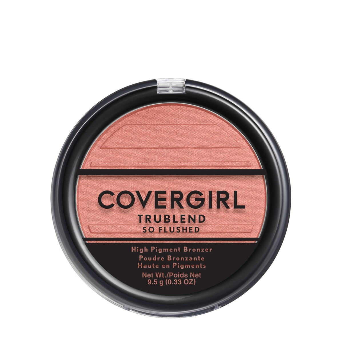 Rubor COVERGIRL Trublend So Flushed Coral Crush, aplicación cremosa para tono suave y fácil