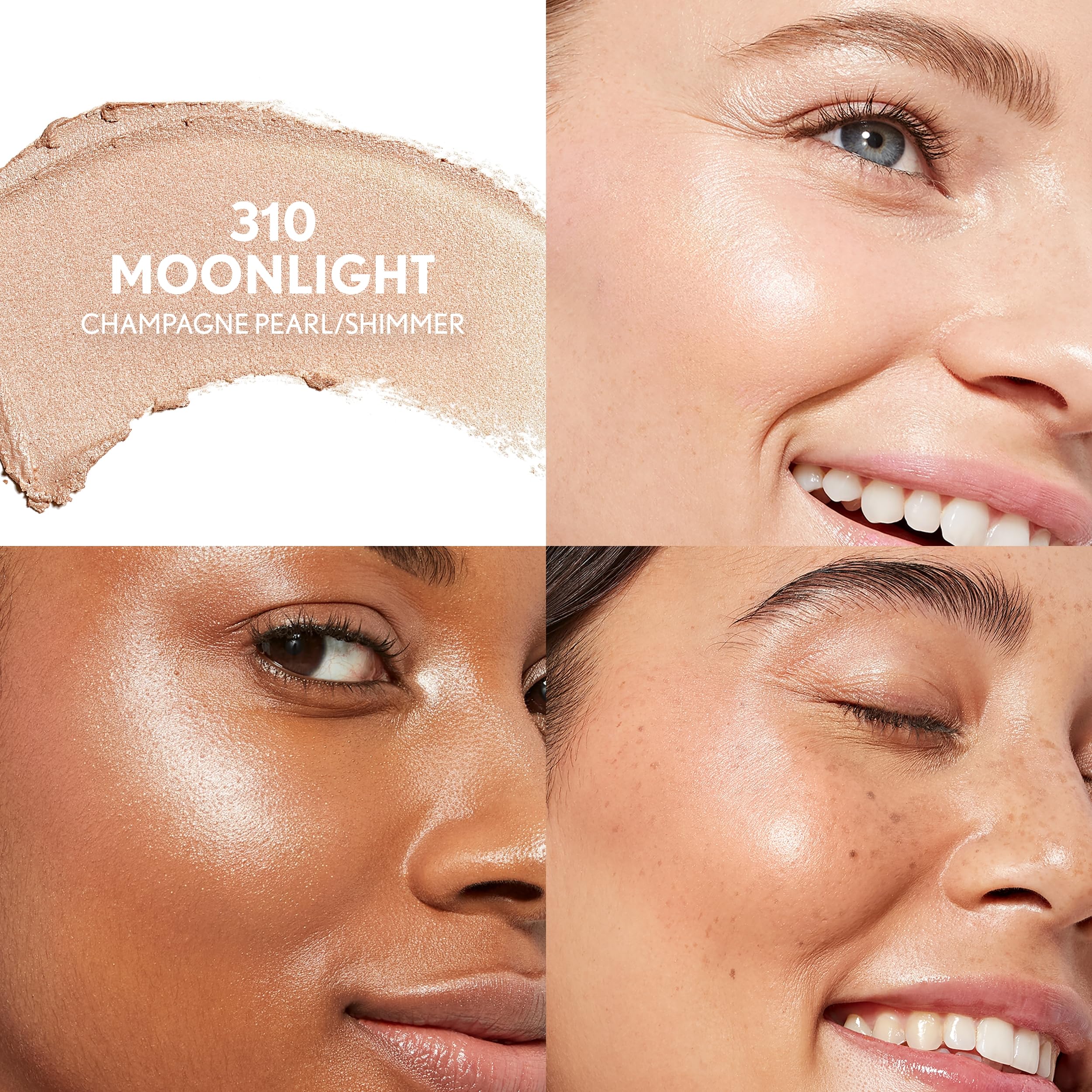 CoverGirl Trublend textura cremosa, iluminador, brillo natural en la piel.