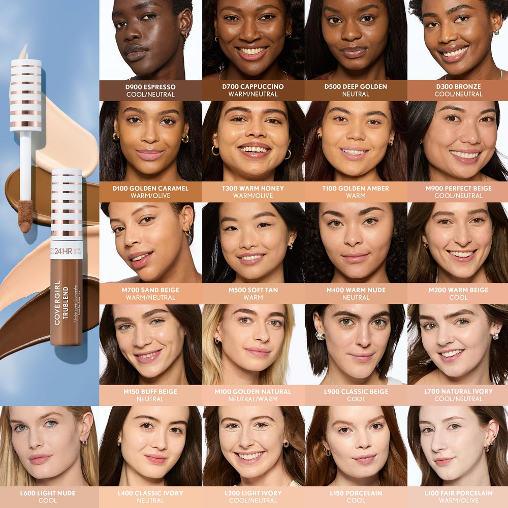 COVERGIRL TruBlend Undercover Concealer, tono l400 marfil clásico, tono suave y natural.