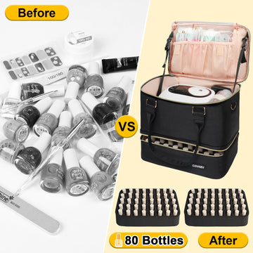 Covkev uso multiuso como bolso de viaje para manicura.