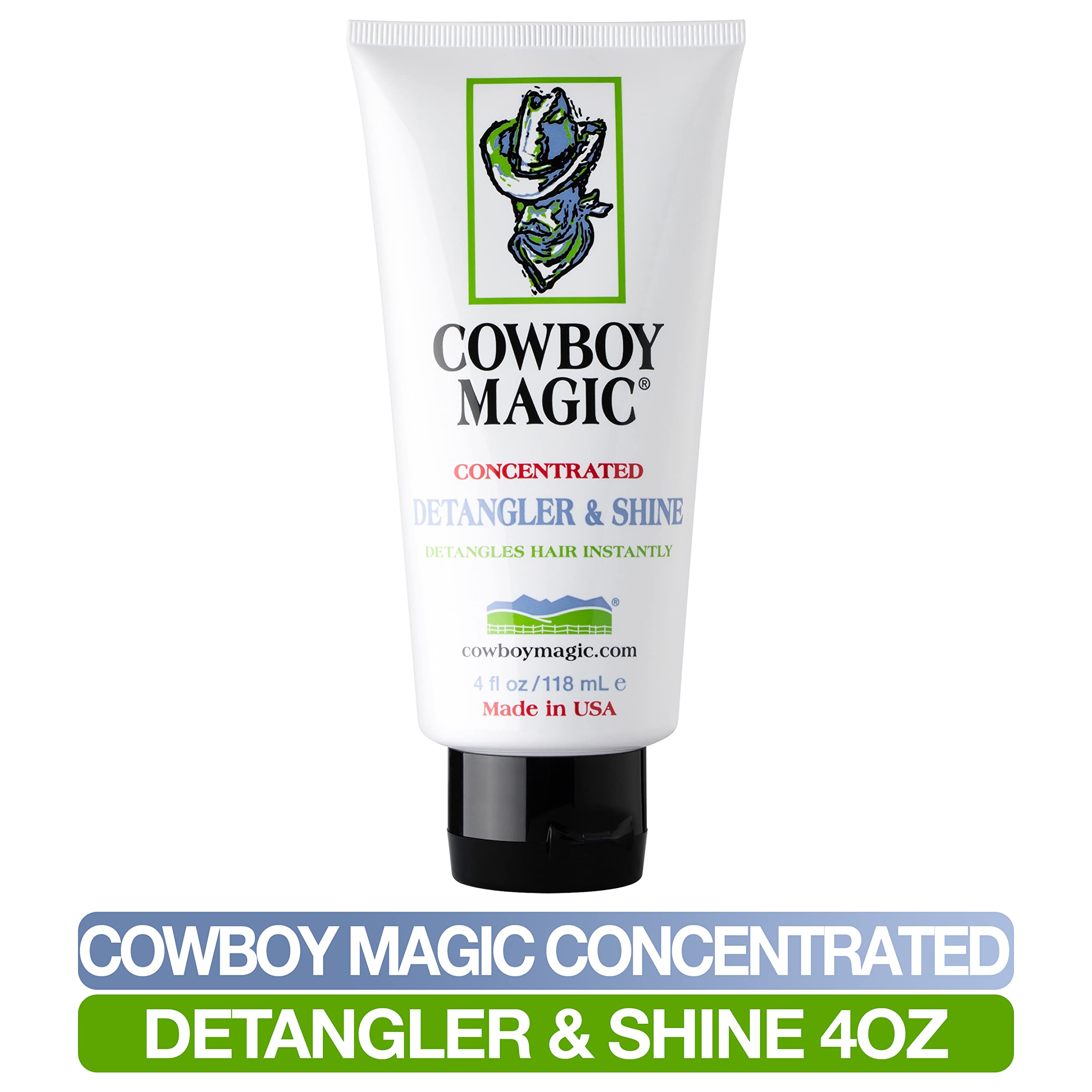 Desenredante y Brillo de Cowboy Magic: acabado brillante tras cepillado