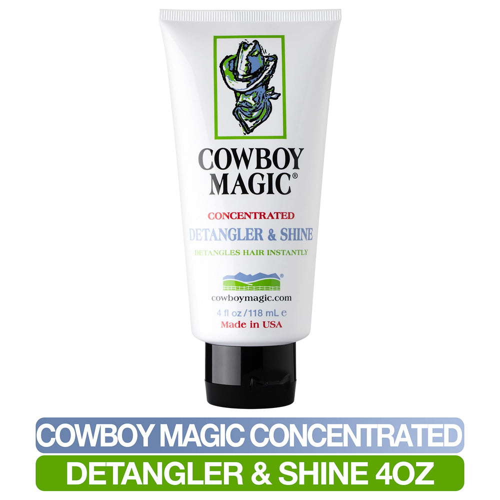 Desenredante y Brillo de Cowboy Magic: acabado brillante tras cepillado