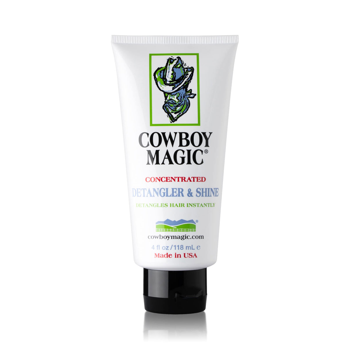 Cowboy Magic Desenredante y Brillo: botella de 4 oz para el pelo del caballo