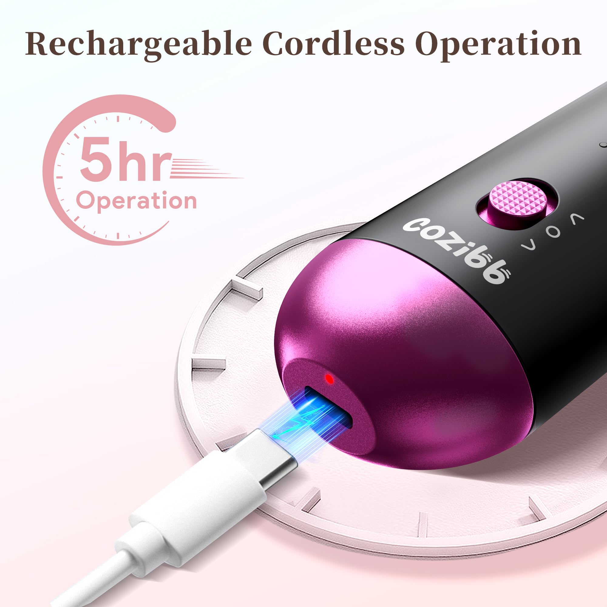 CoziBB lima eléctrica: cómodo en uso con la mano
