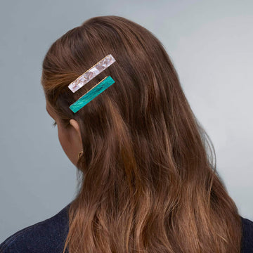 Cptots clip alligator resina acrílica, colección de colores para combinar estilos.