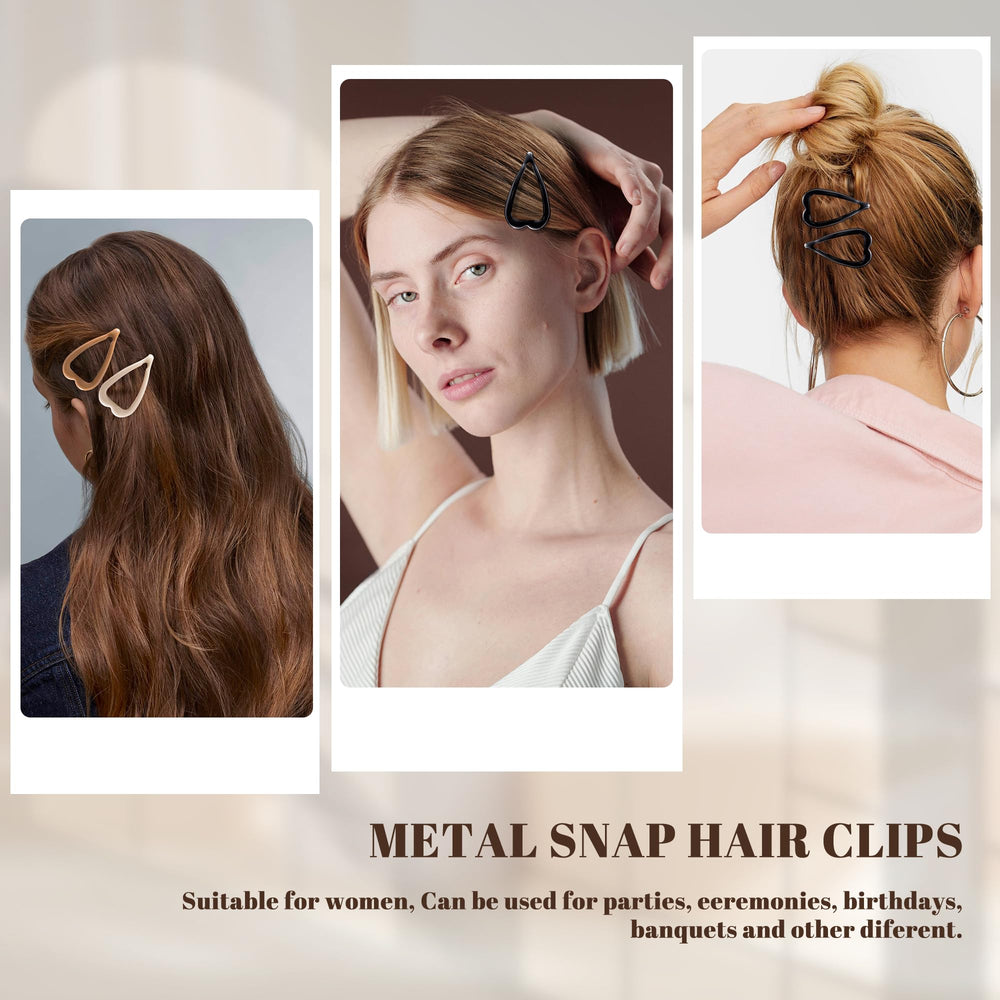Clip pelo corazon beige Cptots, ajuste seguro para diario