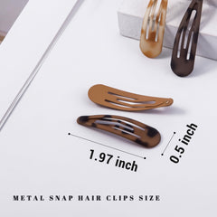 Pinza de cabello de metal de Cptots para un agarre seguro.