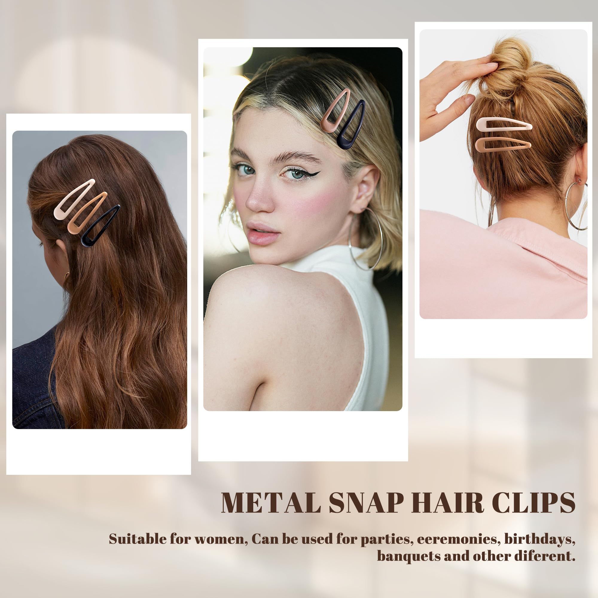 Pinzas Cptots de metal para bodas y eventos, estilo seguro y cómodo.