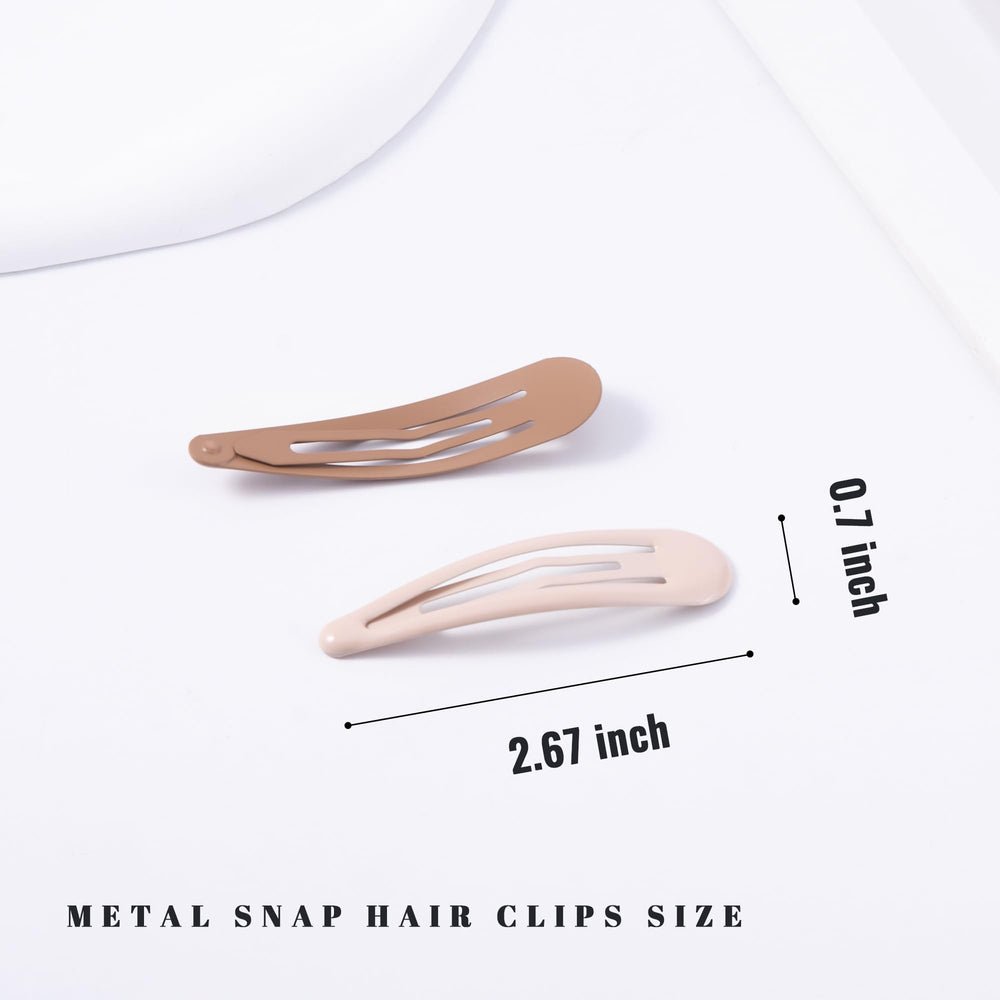 Pinzas Cptots de metal con gota de agua en marrón, estilo discreto para uso diario.