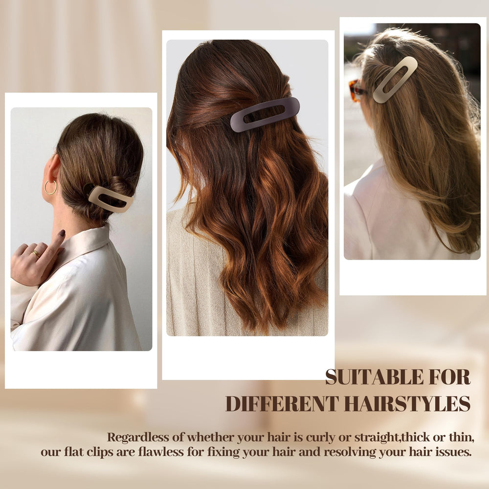 Pinzas planas de Cptots en khaki mate para cabello estable