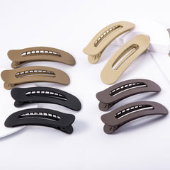 Pinzas rectangulares grandes de Cptots en marrón mate para fijar looks