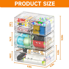 Cq acrylic caja organizadora para baño y cremas en transparencia