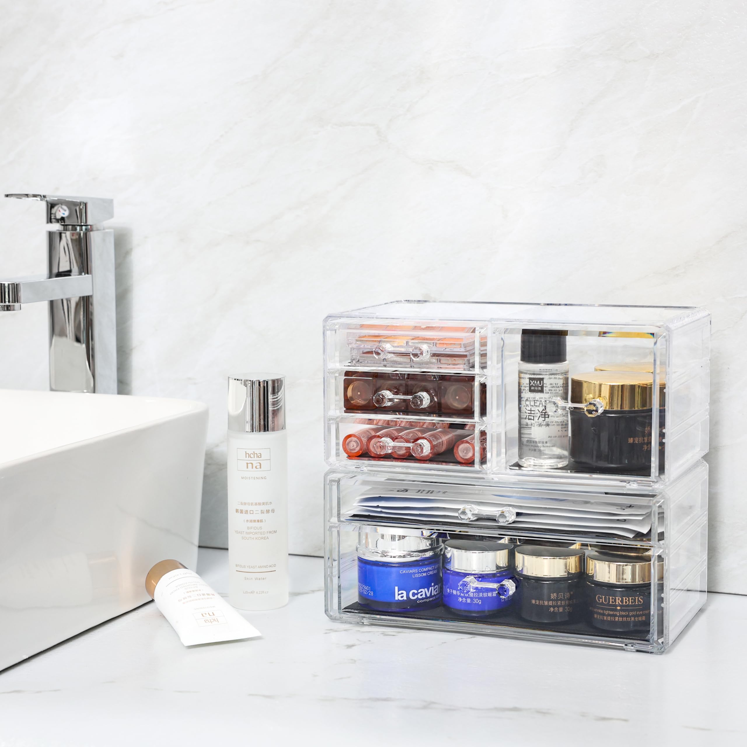 CQ Acrylic design clair et durable pour coiffeuse