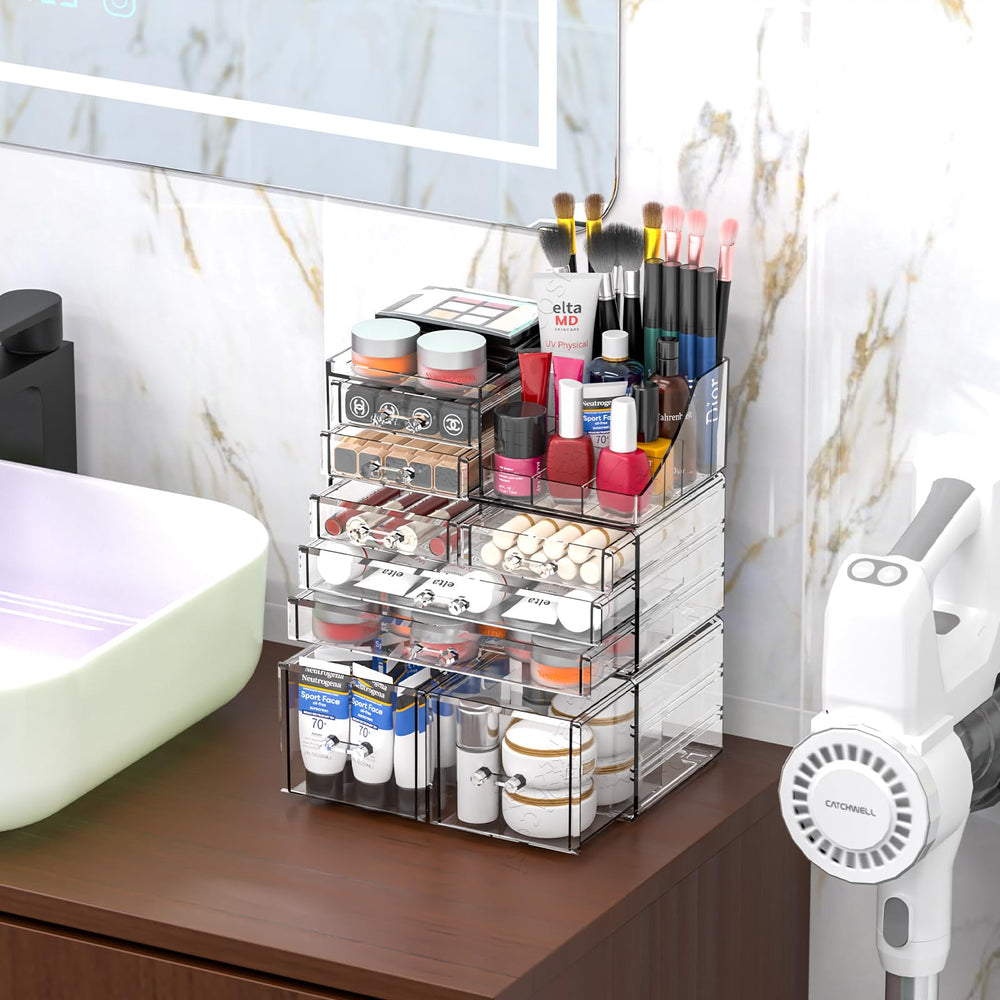 Cq acrylic organizador de belleza, regalo ideal para amantes del maquillaje.