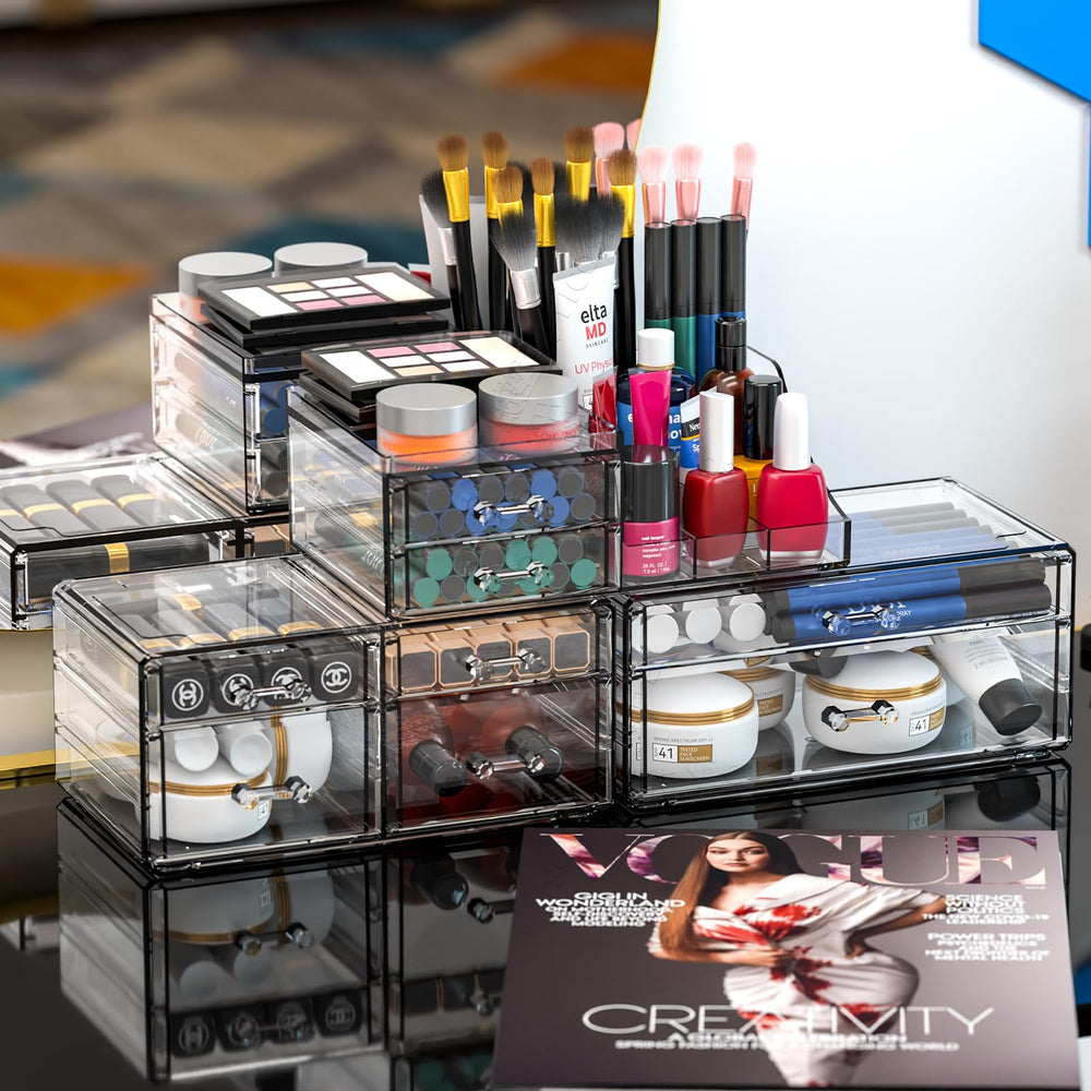Cq acrylic Organizador para baño, mantiene productos de cuidado al alcance