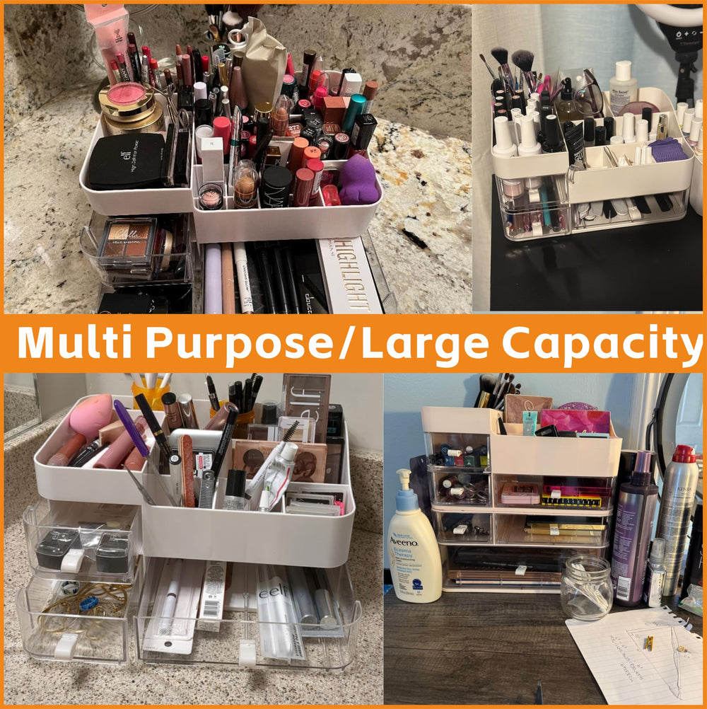 CQ Acrylic organización con gran capacidad para pinceles, sombras y paletas