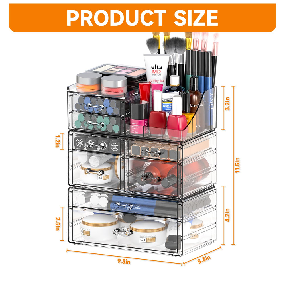 Cq acrylic Organizador para paletas de sombras, manteniendo todo visualmente ordenado