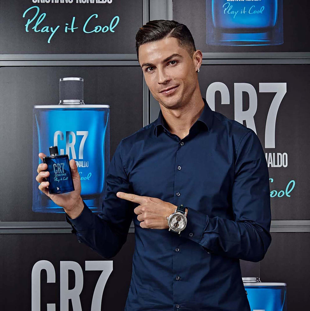 CR7 Play It Cool envase moderno que destaca en la colección.