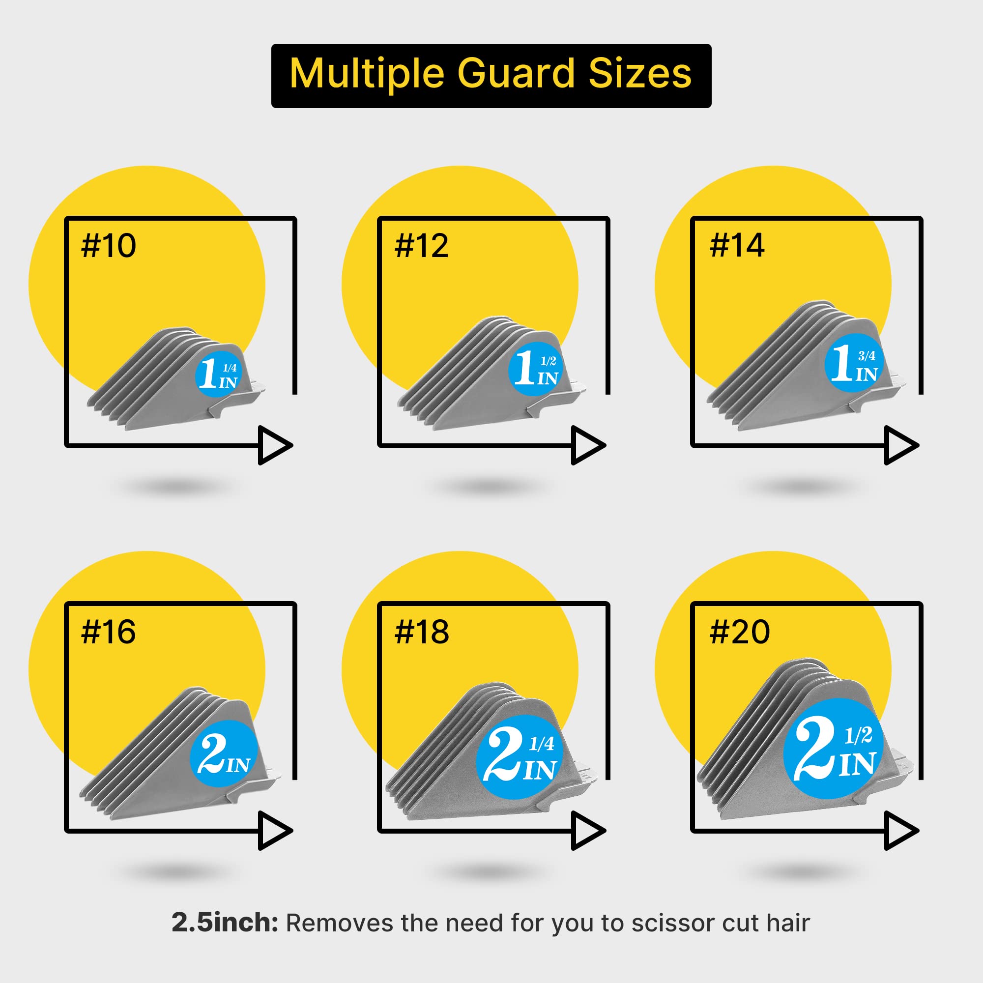 CR8GR8 guardas Wahl 1,5 pulgadas: estilos más largos y texturizados