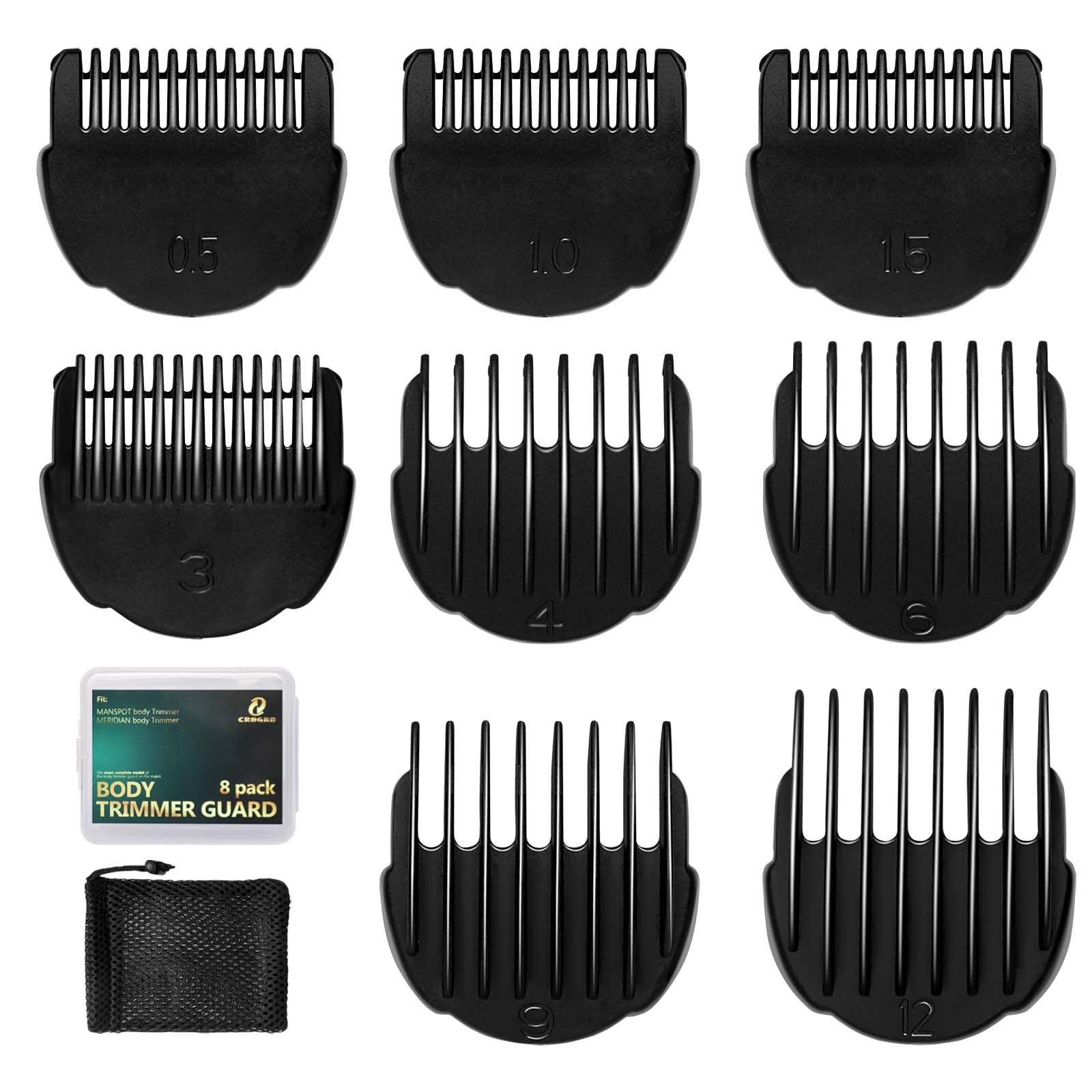 CR8GR8 guías de recorte 0,02–0,5 pulgadas para precisión corporal
