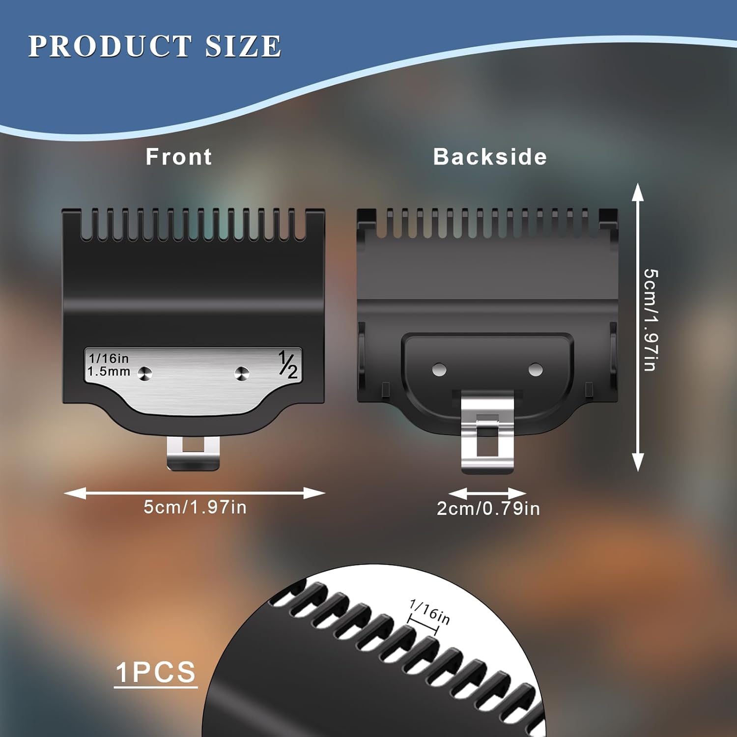 CR8GR8 guías Wahl, guía de corte 1, forma intuitiva para cortes suaves.