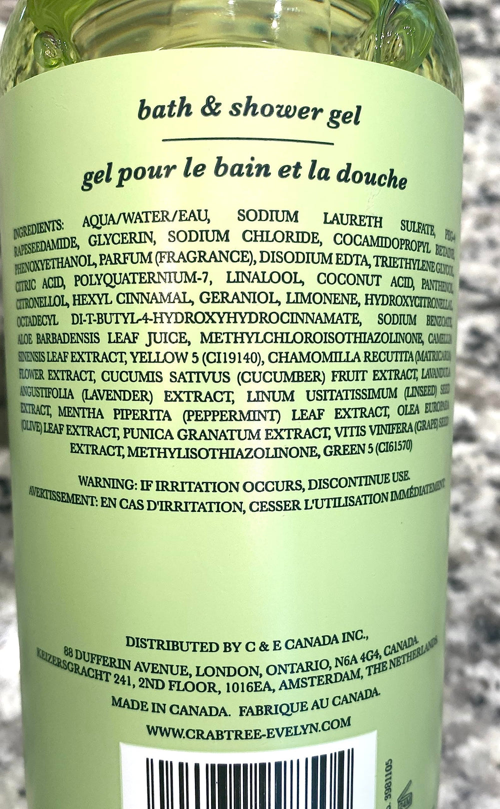 Crabtree & Evelyn Lily: textura hidratante de gel que cuida la piel durante la ducha.
