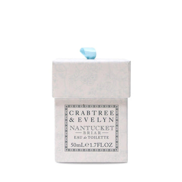 Crabtree & Evelyn Nantucket Briar cap close-up showing premium packaging