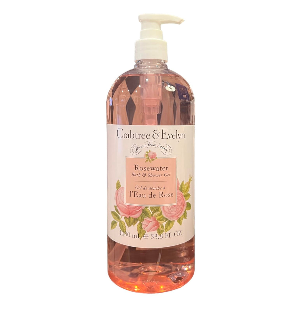 Crabtree & Evelyn Rosewater: envase jumbo para baño, experiencia de spa en casa.