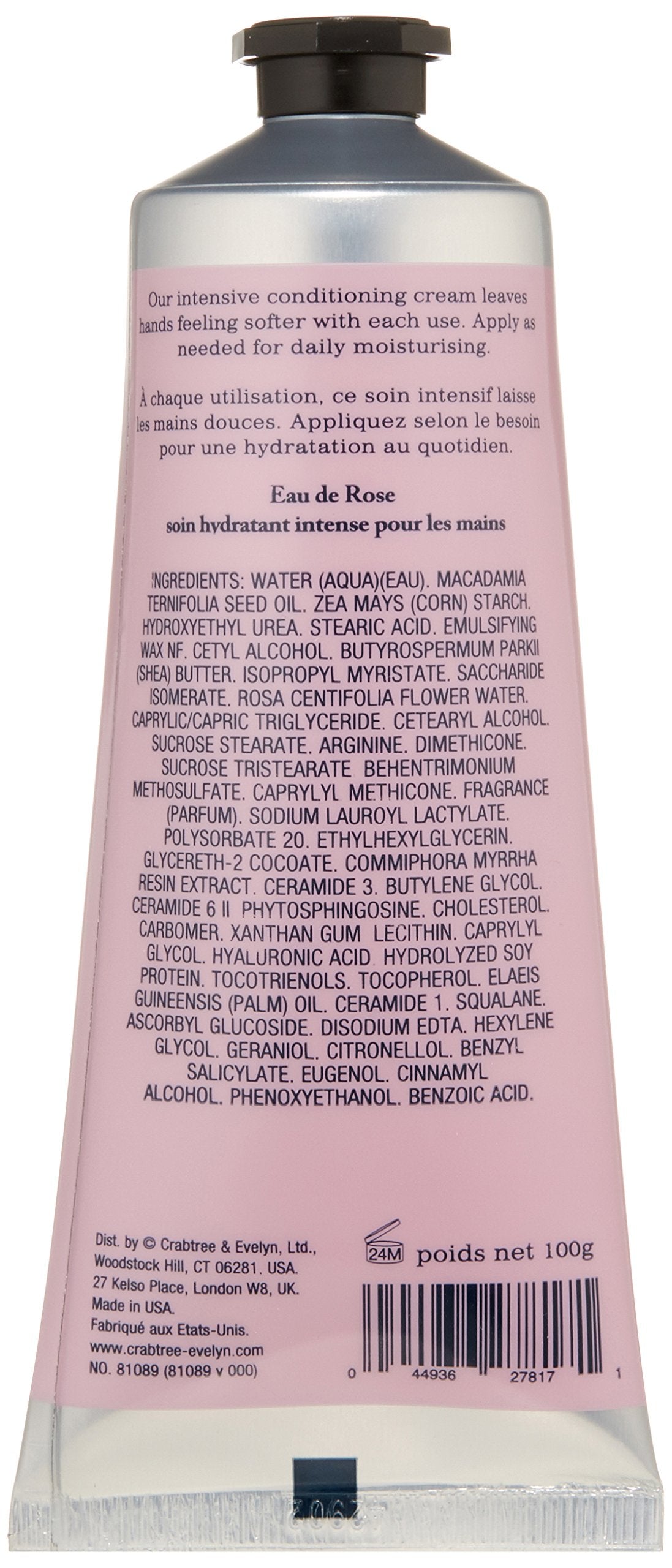Crabtree & Evelyn Rosewater muestra piel más suave y nutrida.