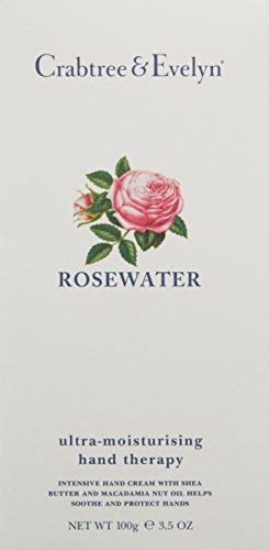 Crabtree & Evelyn Rosewater crema de textura suave para manos.