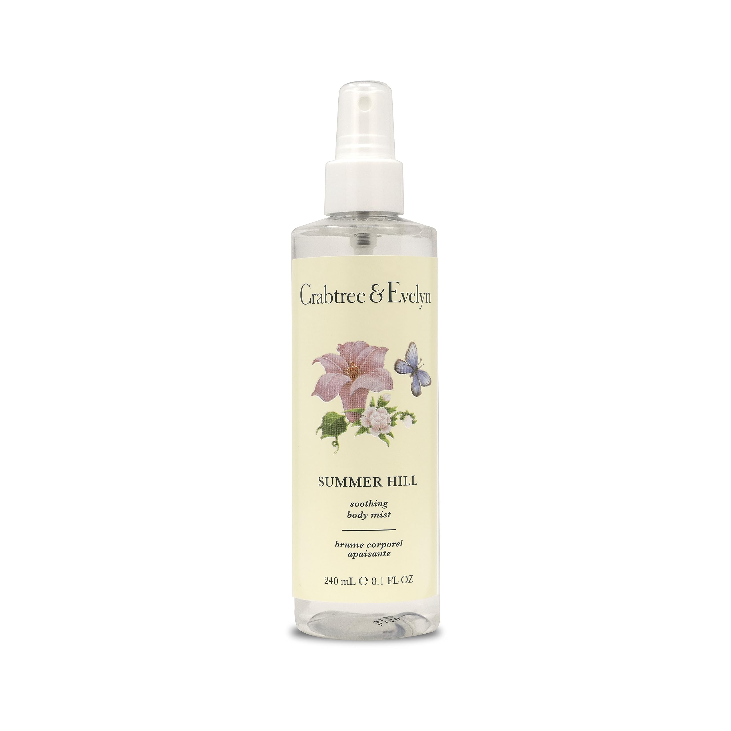Crabtree & Evelyn Summer Hill bruma corporal suave para uso diario y aroma floral ligero