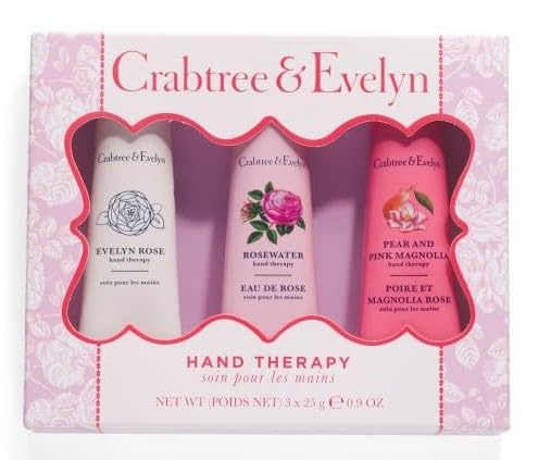 Crabtree & Evelyn Luxury Hand Therapy Evelyn Rose, crema de manos para hidratación duradera