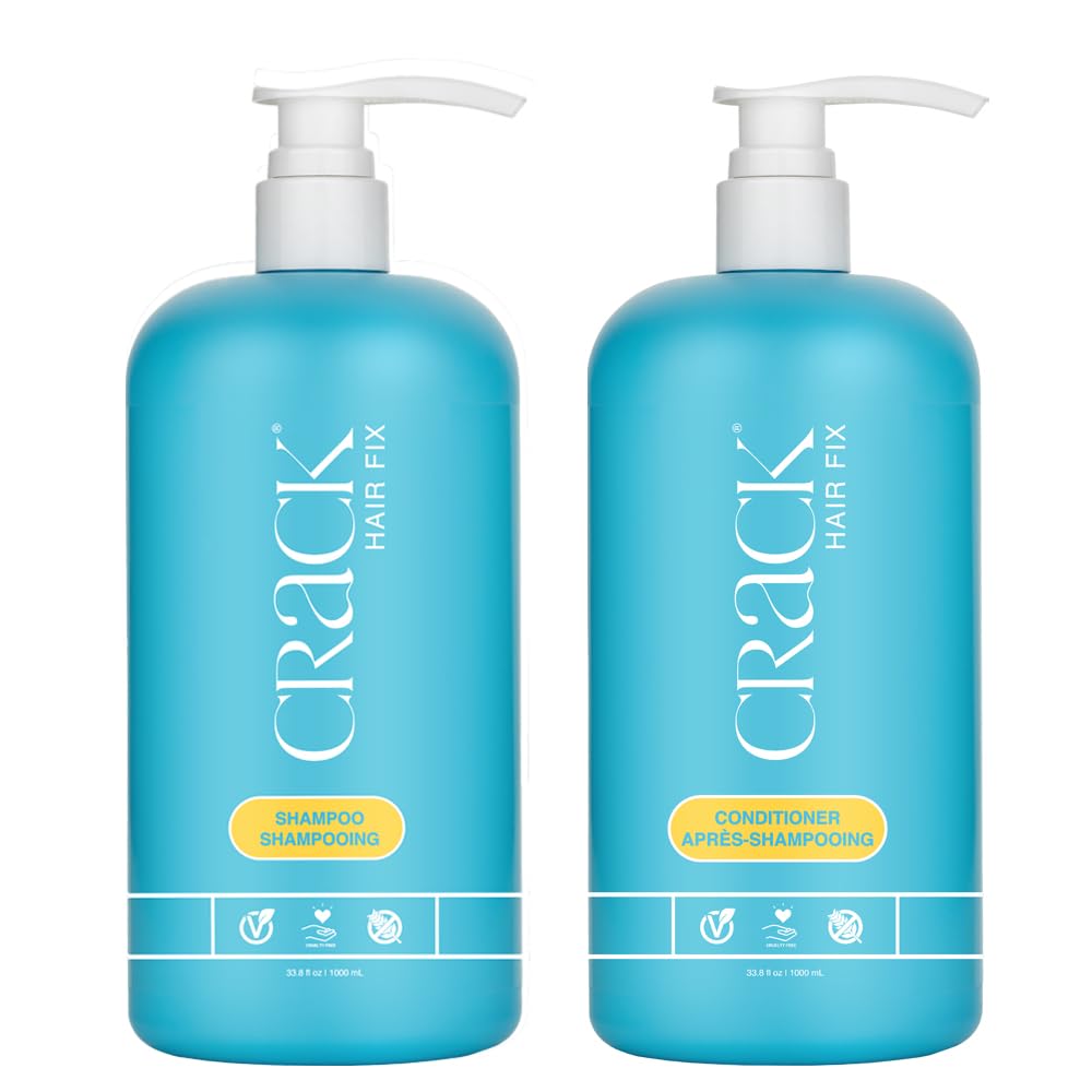 CRACK Hair Fix champú en botella para limpieza suave y protección de enlaces