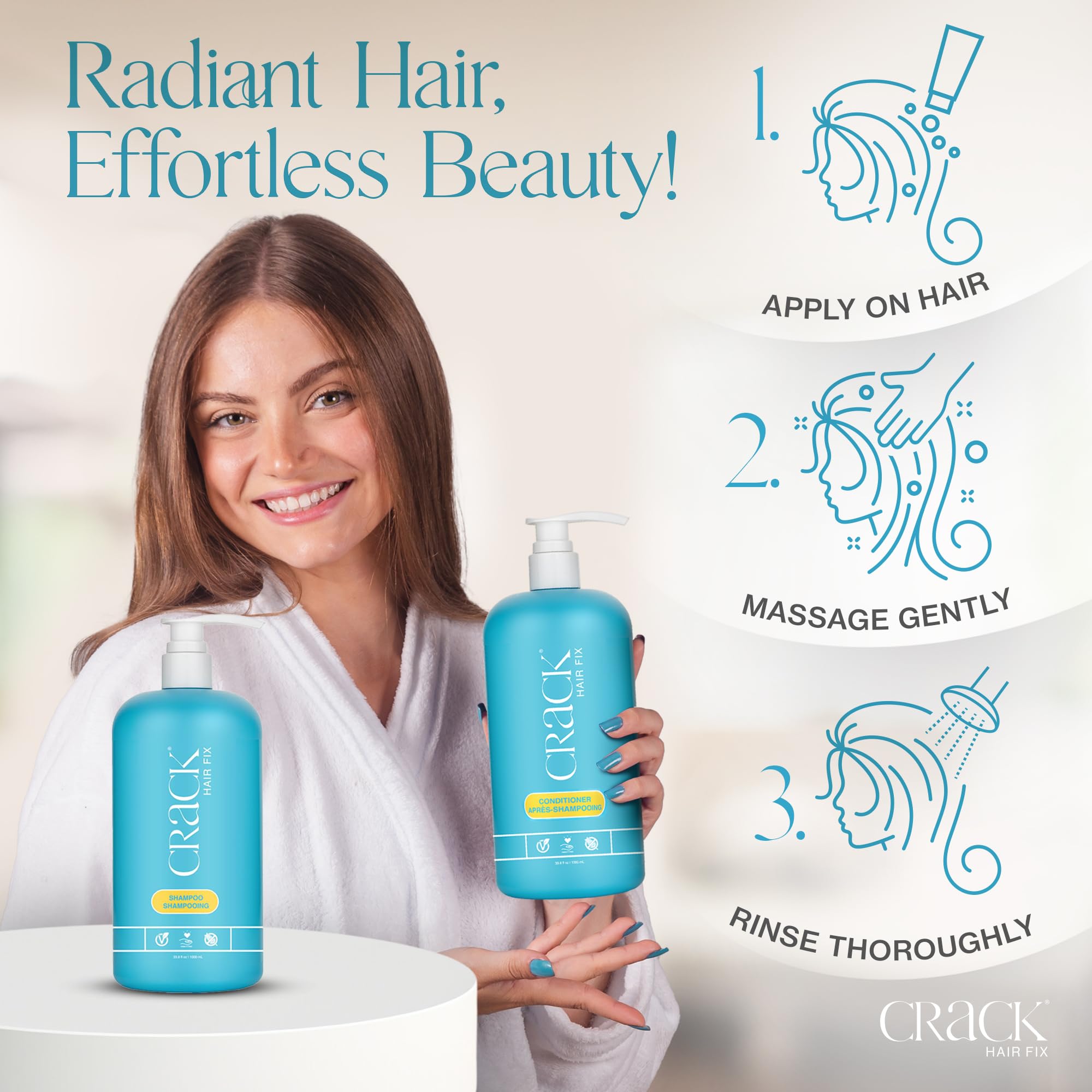 CRACK Hair Fix control de humedad para frizz en climas húmedos