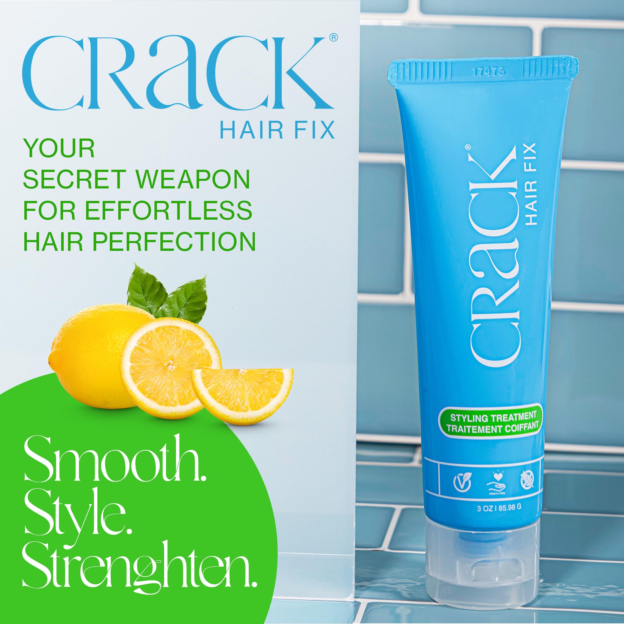 Crack Hair Fix control frizz: reduce el encrespamiento en climas húmedos.