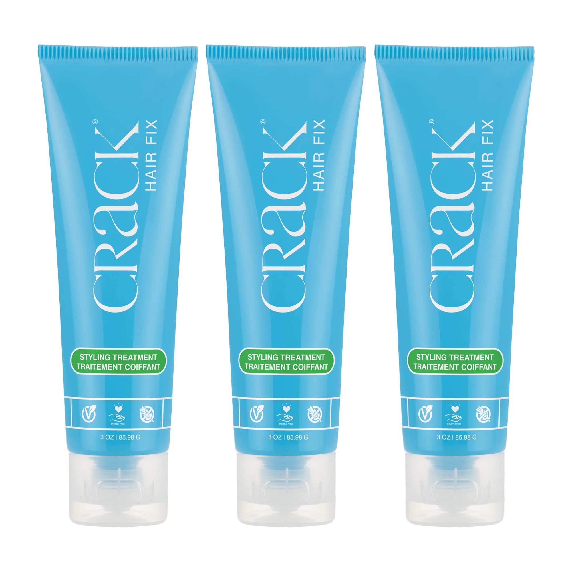 Crack Hair Fix crema para peinado: suavidad y brillo sin enjuague.