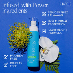 Crack Hair Fix Mist, absorcion-ligera: se incorpora rápido sin dejar residuo.