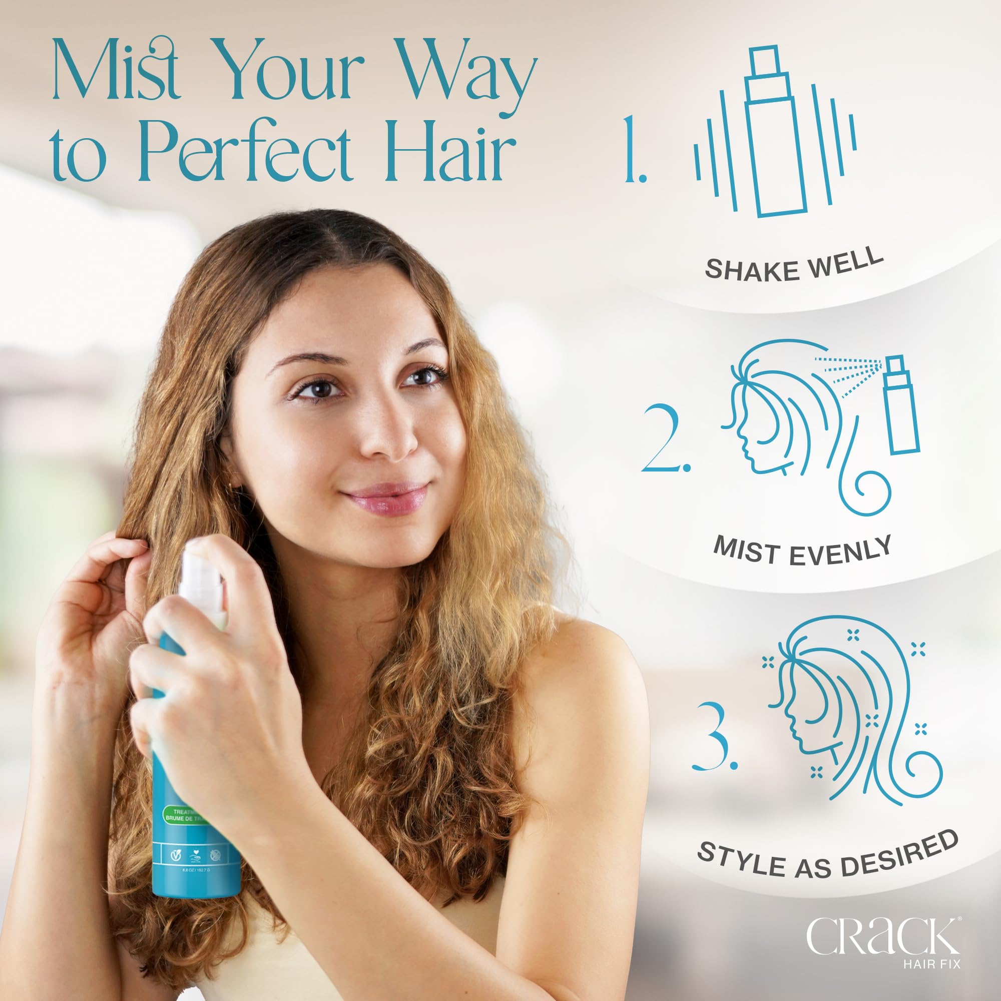Crack Hair Fix Mist, uso-en-viaje: aplicación rápida para retoques sobre la marcha.