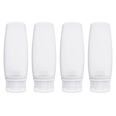 Botellas Craftend para viaje de silicona, 4 piezas fáciles de transportar.