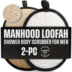 CraftsOfEgypt lufa natural para ducha: conjunto de dos piezas ofrece exfoliación suave y duradera.