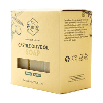 Crate 61 Organics aceites vegetales que nutren la piel.